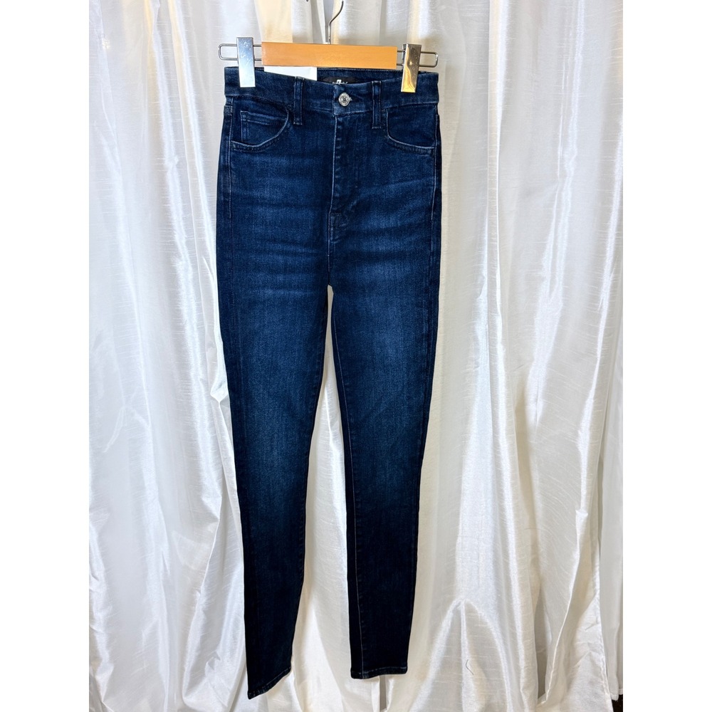 7 For All Mankind Ultra High Rise Skinny Women 23 Dark Blue Sustainable Jeans